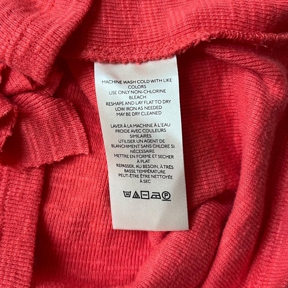 Anthropologie Pilcro Lightweight Orange/Red Ruffle Sweater Size X-Small - Picture 8 of 13